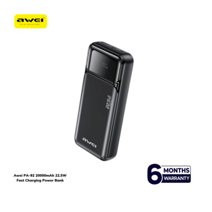 Awei PA92 20000mAh 22.5W Fast Charging Power Bank